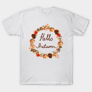 Hello autumn design fall T-Shirt